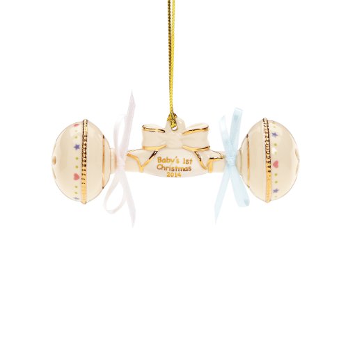 Lenox 2014 Baby’s 1st Christmas Rattle Ornament