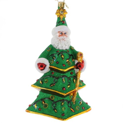 Christopher Radko Spruced Up Santa Ornament