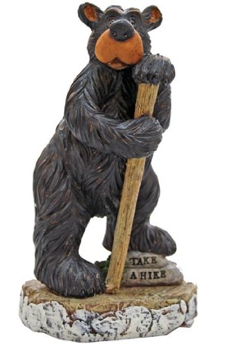 Willie Black Bear Hiking the Great Outdoors Collectible Figurine, 4″