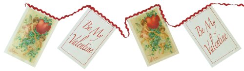 Primitives By Kathy Large Paper Garland Banner Vintage Valentines Day 12998.50″