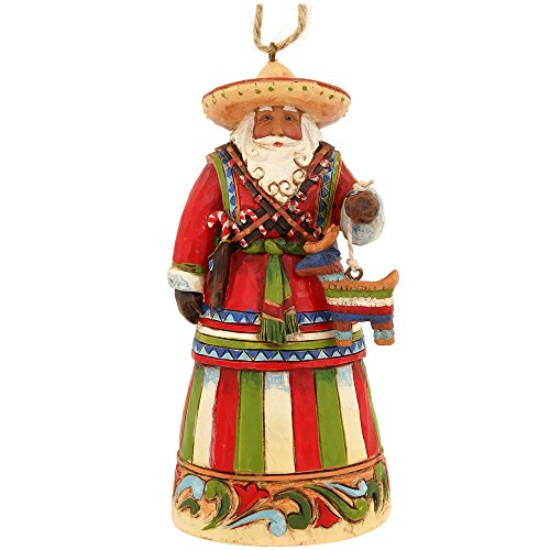 Enesco Jim Shore Heartwood Creek Mexican Santa Ornament, 4-1/2-Inch