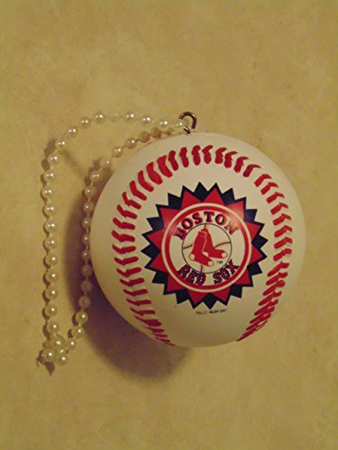 2 Boston Red Sox Christmas Decorations- Danbury Mint Sleigh (2008) and Baseball Ornament (2007)