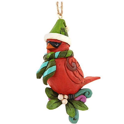 Jim Shore Heartwood Creek Cardinal on Branch Hanging Ornament