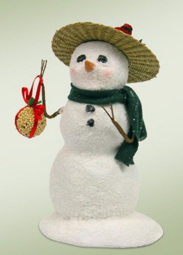 7.5″ Snow Dudes Snowman with Birdseed Ball Christmas Table Top Decoration