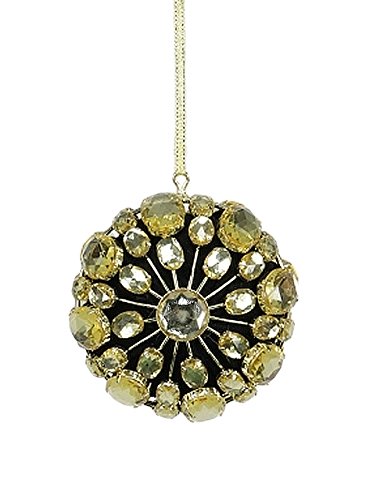 Sage & Co. XAO17304GD 3.5″ Jewel Medallion Clasp Ornament