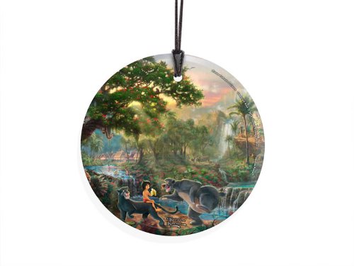 Thomas Kinkade Star Fire Hanging Glass (Ornament) -The Jungle Book