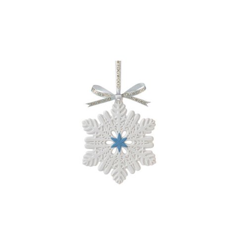 Wedgwood Christmas Ornament, Figural Snowflake