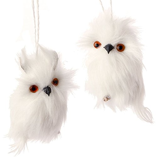 RAZ Imports – 4″ Owl Ornaments – Set of 2