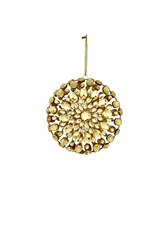 Sage & Co. XAO17306GD 7″ Jeweled Medallion Clasp Ornament