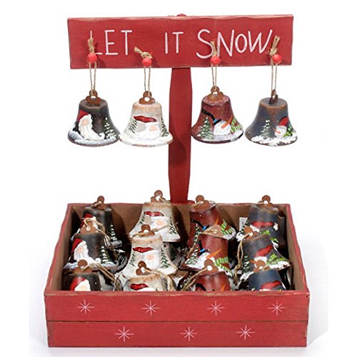 Christmas Decoration Christmas Ornament Bell – Assortment Set of 4 Bells