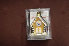 NFL Pittsburgh Steelers Gingerbread House Blown Glass Ornament by Topperscot