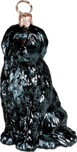 The Pet Set Blown Glass European Dog Ornament by Joy to the World Collectibles – Newfoundland Dog