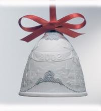 Lladro 2002 Christmas Bell Ornament