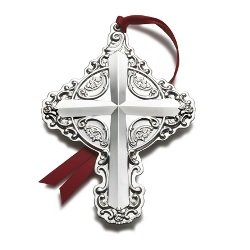 Wallace 2011 Sterling Silver Grande Baroque Cross 16th Edition Ornament