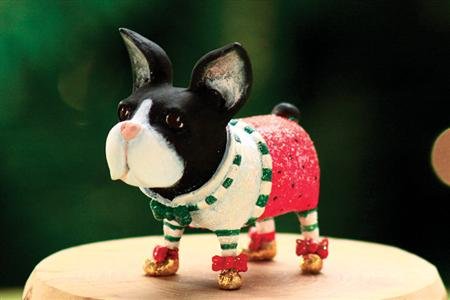 Patience Brewster Mini Boston Terrier Ornament