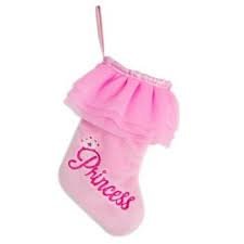 Pretty in Pink Princess Stocking with Frilly Ballerina Type Collar 21″ Long