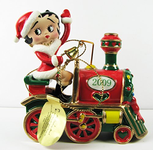 2009 Annual Danbury Mint Betty Boop Train Christmas Ornament