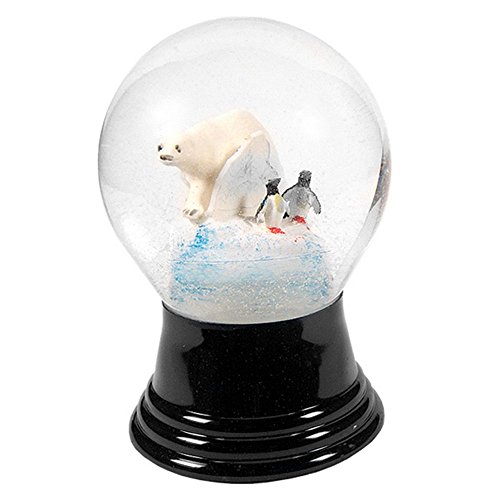 Alexander Taron Perzy Snowglobe, Medium Polar Bear – 5″H x 3″W x 3″D