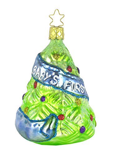 Inge-Glas Newborns First Christmas Ornament – Blue