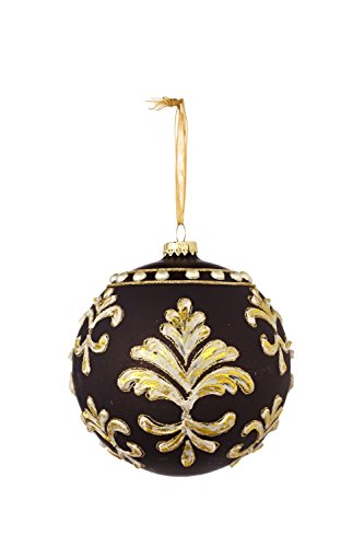 Sage & Co. XAO16769BK 4.5″ Jeweled Ball Ornament Assortment