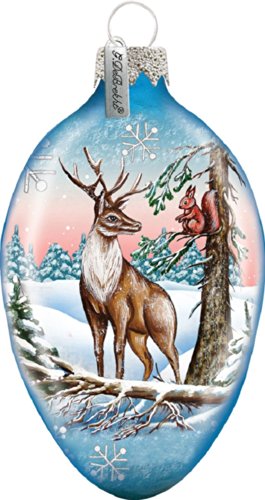 G Debrekht Regal Reindeer Egg Ornament
