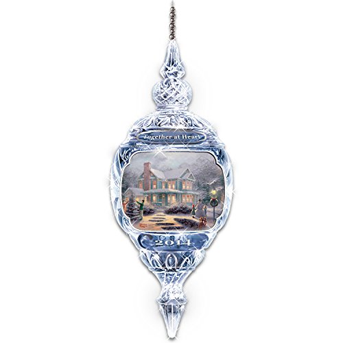 Thomas Kinkade Together at Heart 2014 Annual Limited-Edition Crystal Ornament by The Bradford Editions