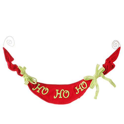 RAZ Imports – 24″ HO HO HO Banner Ornament