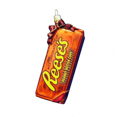 Hershey Kurt Adler Glass Reese’s Ornament, 5-Inch