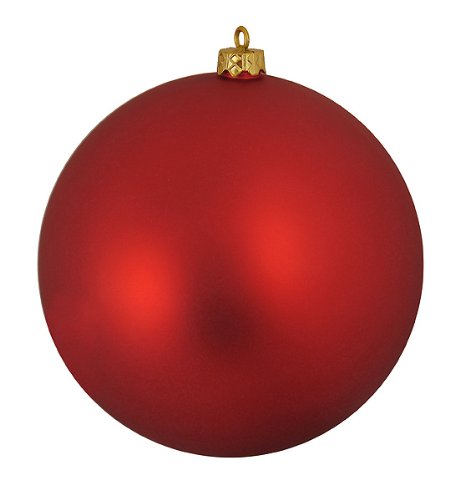 Vickerman Ball Ornament, 250mm, Red