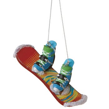 Snowboard Christmas Ornament