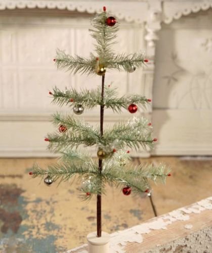 Bethany Lowe Christmas – 16″ Christmas Feather Tree – LG9393