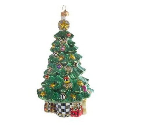 MacKenzie-Childs Glass Ornament – Christmas Tree