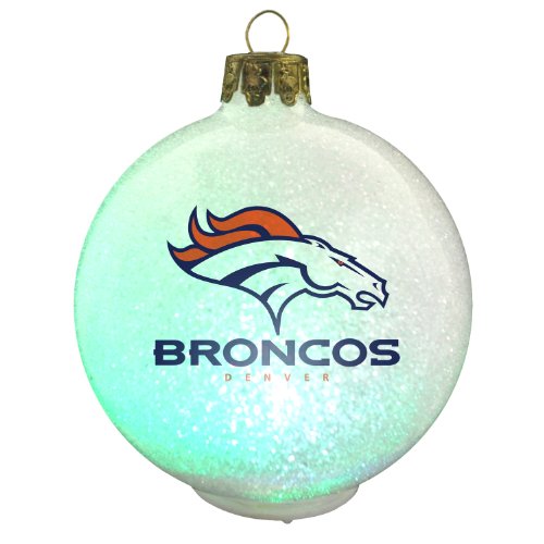 NFL LED Changing Ornament NFL Team: Denver Broncos