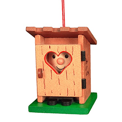 10-0491 – Christian Ulbricht Ornament – Outhouse – 2.5″”H x 1.75″”W x 2″”D