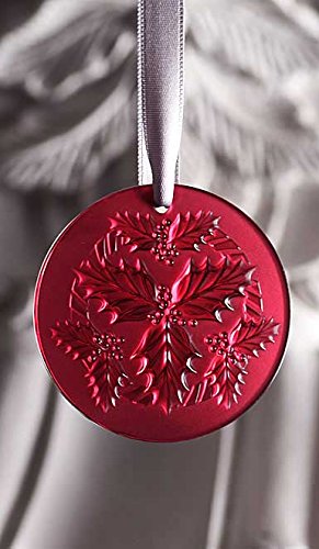 Lalique 2014 Annual Ornament Holly, Red