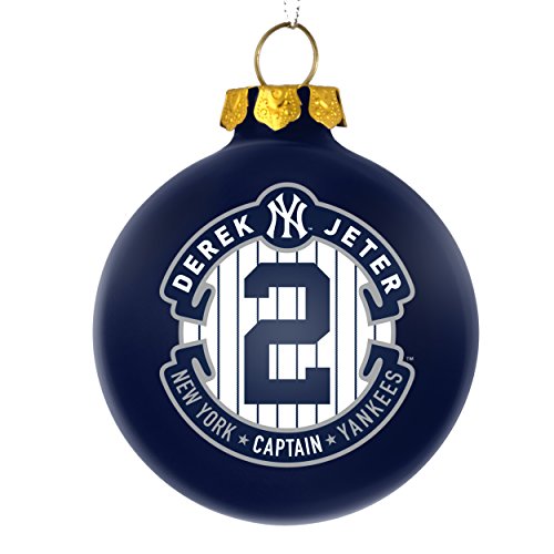 New York Yankees Derek Jeter #2 -The Captain- Commemorative 2014 Christmas Ornament MLB Baseball- 2 3/4″