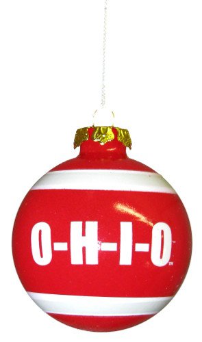 Ohio State Buckeyes Official NCAA 3′ Glass Ball Christmas Ornament by Forever Collectibles