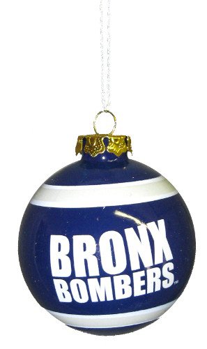 New York Yankees Official MLB 3′ Glass Ball Christmas Ornament by Forever Collectibles