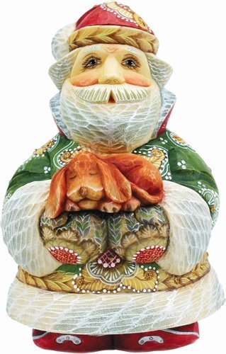 G. Debrekht Puppy Dream Sant a Figurine, 5-Inch Tall, Limited Edition of 1,500, Hand-Painted