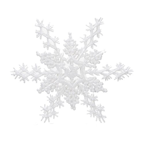 Darice 1629-47 3-Piece Snowflake Ornament, 11-Inch, Glittered Gold