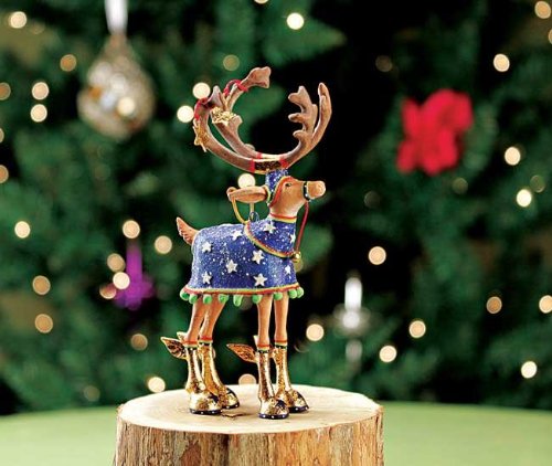 Patience Brewster Mini Dashaway Comet Reindeer Christmas Ornament