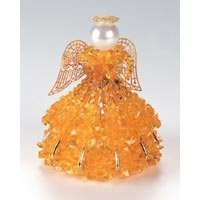 Birthstone Angel Ornament Bead Kit – November Topaz