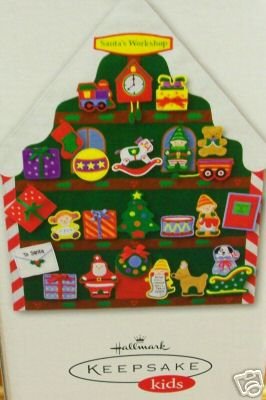 Hallmark Keepsake Kids Santa’s Workshop Countdown Calendar with 25 Ornaments