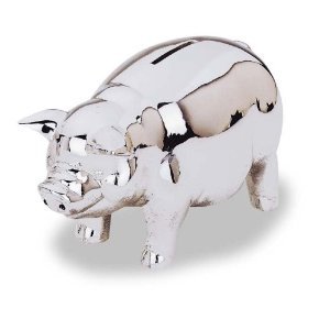 Toy / Game Reed & Barton Classic Tarnish Proof Silver Plate Piggy Bank – Perfect Keepsake For Your Little One