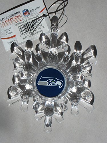 Seattle Seahawks – Acrylic Snowflake Ornament