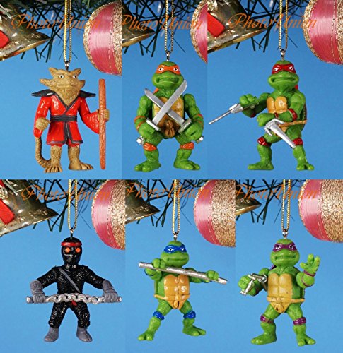 *A617_ABCDEF Decoration Xmas Ornament Home Party Decor Teenage Mutant Ninja Turtles Toy Model Set 6 (Original from TheBestMoment @ Amazon)