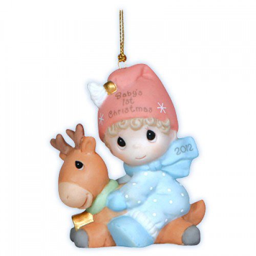 Precious Moments 2012 Baby’s First Christmas Ornament – Boy