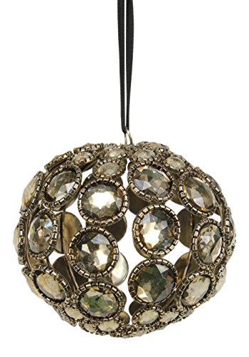 Sage & Co. XAO17068 3″ Antique Gem Ball Ornament