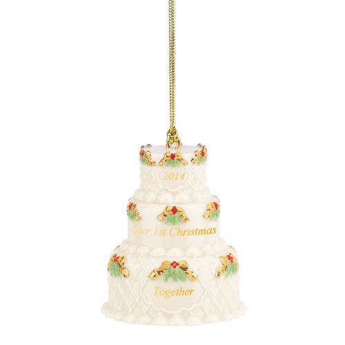 Lenox 2014 Our 1st Christmas Together Cake Ornament