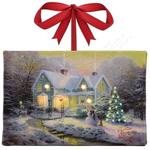 Gold Label Mr. Christmas Thomas Kinkade 4″x6″ Illuminart Ornament – Blessings of Christmas